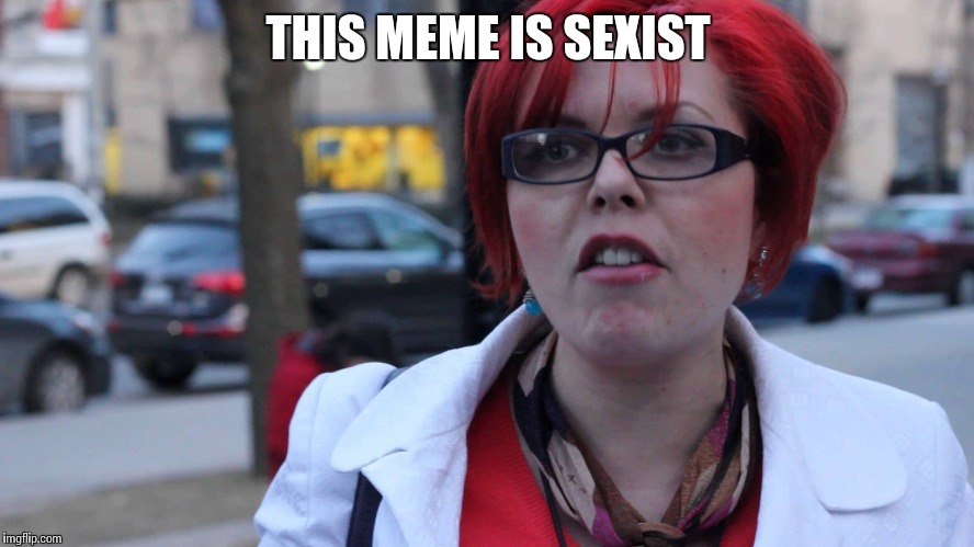 Feminazi | THIS MEME IS SEXIST | image tagged in feminazi | made w/ Imgflip meme maker
