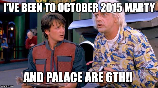 Back to the Future | I'VE BEEN TO OCTOBER 2015 MARTY AND PALACE ARE 6TH!! | image tagged in back to the future | made w/ Imgflip meme maker