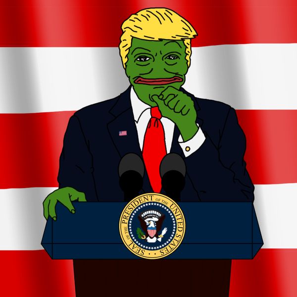 Trump Pepe Blank Meme Template
