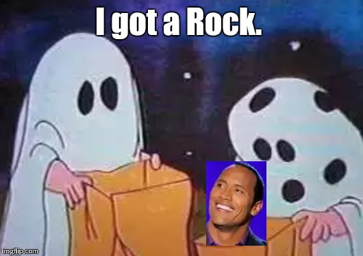 I got a Rock. | image tagged in charlie brown | made w/ Imgflip meme maker