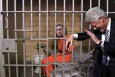 High Quality Hillary in jail Blank Meme Template