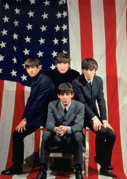 High Quality Beatles and America Blank Meme Template