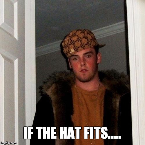 Scumbag Steve Meme | IF THE HAT FITS..... | image tagged in memes,scumbag steve | made w/ Imgflip meme maker