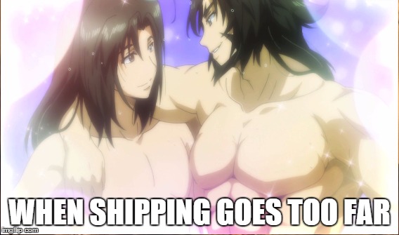 Anime Girl Fantasies | WHEN SHIPPING GOES TOO FAR | image tagged in yoi,ship,fantasies | made w/ Imgflip meme maker