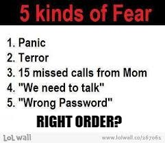 RIGHT ORDER? | image tagged in 5 kinds of fear | made w/ Imgflip meme maker