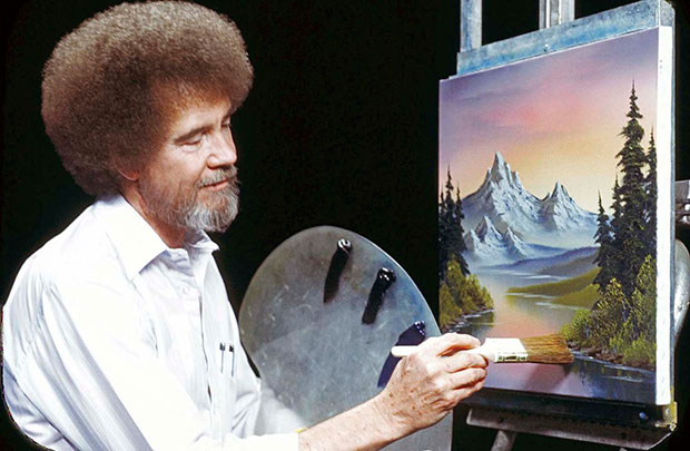 High Quality Bob Ross Blank Meme Template