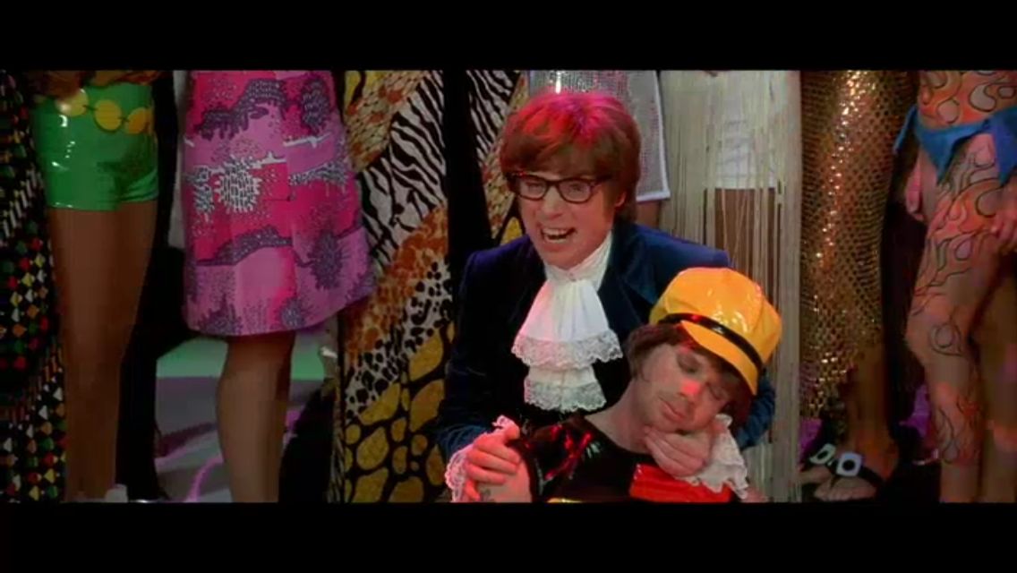 Austin Powers "That ain't no woman, that's a man, man!" Blank Meme Template