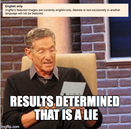 WE HAVE THE EVIDENCE! | RESULTS DETERMINED THAT IS A LIE | image tagged in maury lie detector,imgflip | made w/ Imgflip meme maker