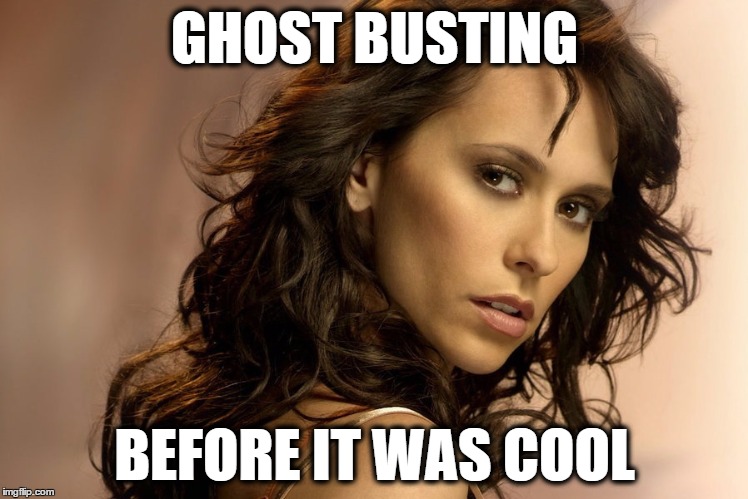 The First Female Ghostbuster | GHOST BUSTING BEFORE IT WAS COOL | image tagged in ghostbusters,whisper,ghost | made w/ Imgflip meme maker
