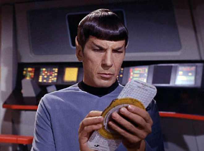 Spock calculating Blank Meme Template