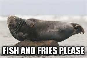 FISH AND FRIES PLEASE | made w/ Imgflip meme maker