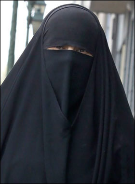 Burka Wearing Muslim Women Blank Meme Template