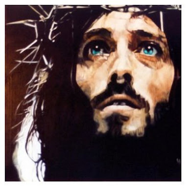 High Quality Blue-eyed Jesus Blank Meme Template