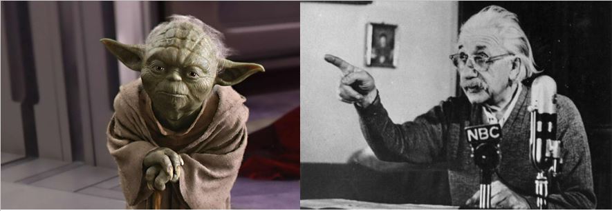 High Quality yoda einstein Blank Meme Template