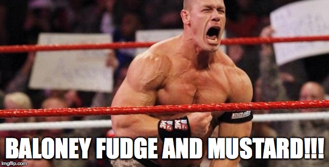 Best quote ever | BALONEY FUDGE AND MUSTARD!!! | image tagged in john cena | made w/ Imgflip meme maker