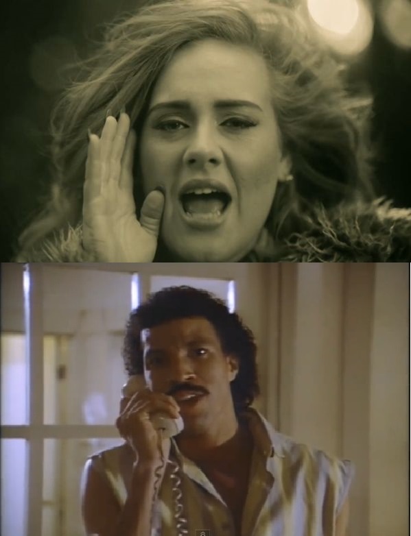 adele and lionel Blank Meme Template