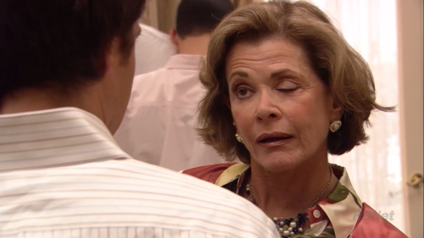 Lucille Bluth Wink Blank Meme Template