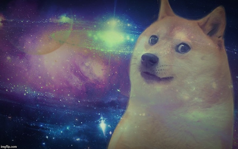 High Quality Space Doge Blank Meme Template