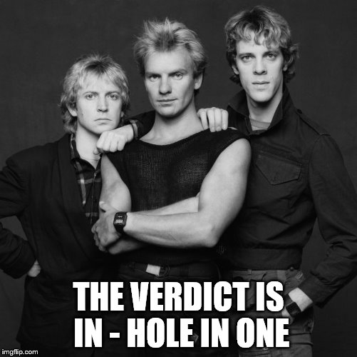 THE VERDICT IS IN - HOLE IN ONE | made w/ Imgflip meme maker