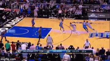 Thunder-Magic Sequence | image tagged in gifs,victor oladipo orlando magic,russell westbrook oklahoma city thunder,oklahoma city thunder orlando magic,double overtime ga | made w/ Imgflip video-to-gif maker