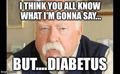 I THINK YOU ALL KNOW WHAT I'M GONNA SAY... BUT....DIABETUS | image tagged in wilfred | made w/ Imgflip meme maker