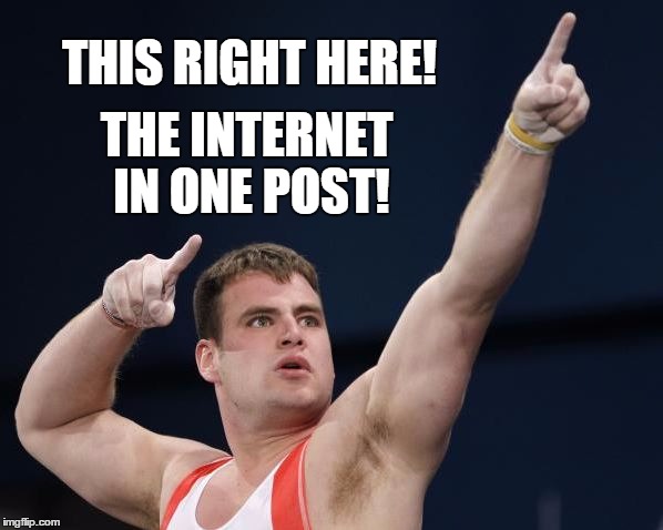 THIS RIGHT HERE! THE INTERNET IN ONE POST! | made w/ Imgflip meme maker