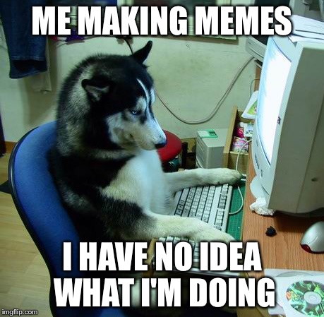 I Have No Idea What I Am Doing Meme | ME MAKING MEMES I HAVE NO IDEA WHAT I'M DOING | image tagged in memes,i have no idea what i am doing | made w/ Imgflip meme maker