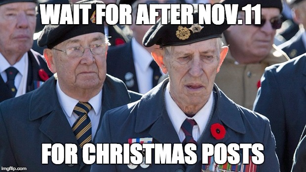 WAIT FOR AFTER NOV.11 FOR CHRISTMAS POSTS | image tagged in sad veterans | made w/ Imgflip meme maker