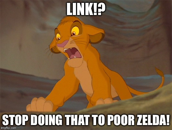 LINK!? STOP DOING THAT TO POOR ZELDA! | image tagged in stop doing that to poor | made w/ Imgflip meme maker