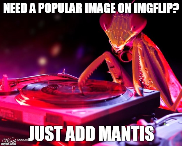 NEED A POPULAR IMAGE ON IMGFLIP? JUST ADD MANTIS | made w/ Imgflip meme maker