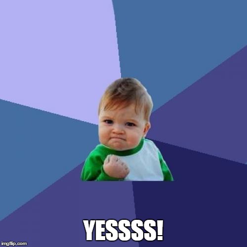 Success Kid Meme | YESSSS! | image tagged in memes,success kid | made w/ Imgflip meme maker