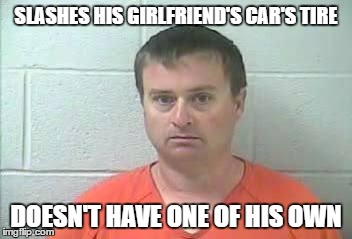 His honor, Emperor Jucinius I (and probably the last!!! ;)) | SLASHES HIS GIRLFRIEND'S CAR'S TIRE DOESN'T HAVE ONE OF HIS OWN | image tagged in mugshot | made w/ Imgflip meme maker