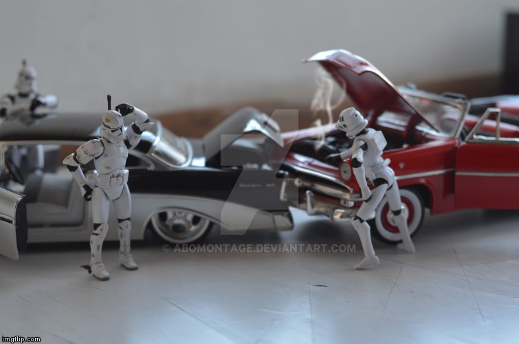 Stormtrooper Car Crash | . | image tagged in stormtrooper car crash | made w/ Imgflip meme maker