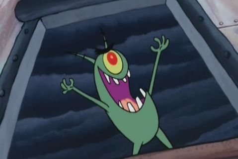 Plankton evil laugh Blank Meme Template