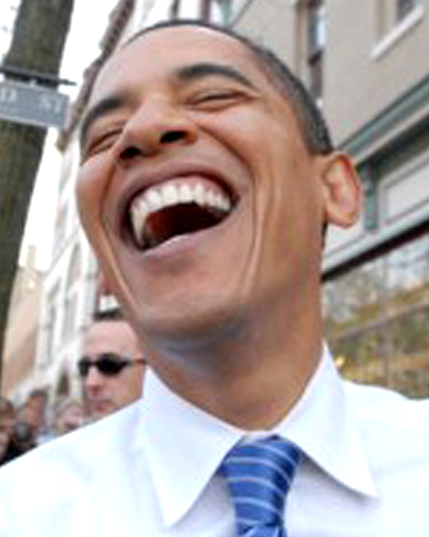 Obama Laughing Blank Meme Template