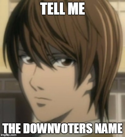 TELL ME THE DOWNVOTERS NAME | made w/ Imgflip meme maker