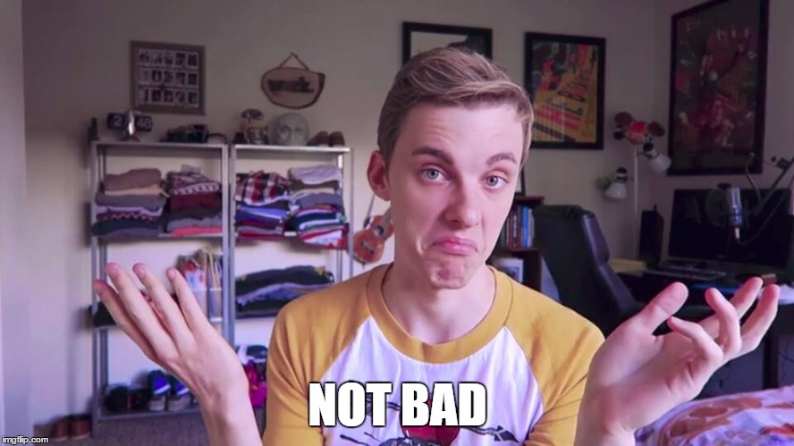 NOT BAD | image tagged in jon cozart,paint | made w/ Imgflip meme maker