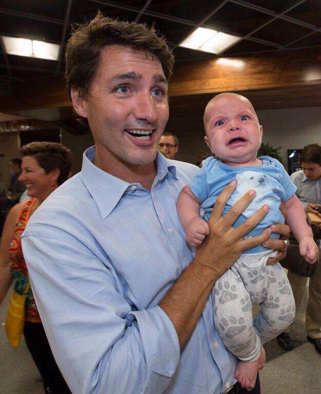 High Quality Trudeau Scowl Blank Meme Template