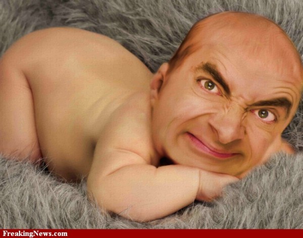 Mr Bean baby Blank Meme Template