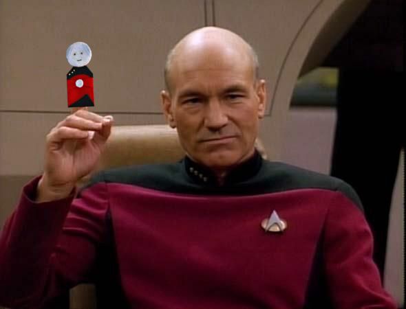 High Quality Picard with Puppet Blank Meme Template