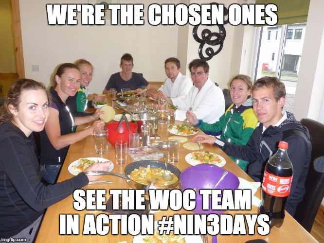 woc 2015 | WE'RE THE CHOSEN ONES SEE THE WOC TEAM IN ACTION #NIN3DAYS | image tagged in woc 2015 | made w/ Imgflip meme maker