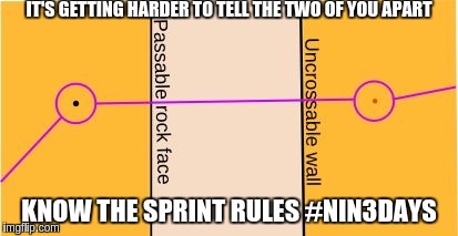 IT'S GETTING HARDER TO TELL THE TWO OF YOU APART KNOW THE SPRINT RULES #NIN3DAYS | made w/ Imgflip meme maker