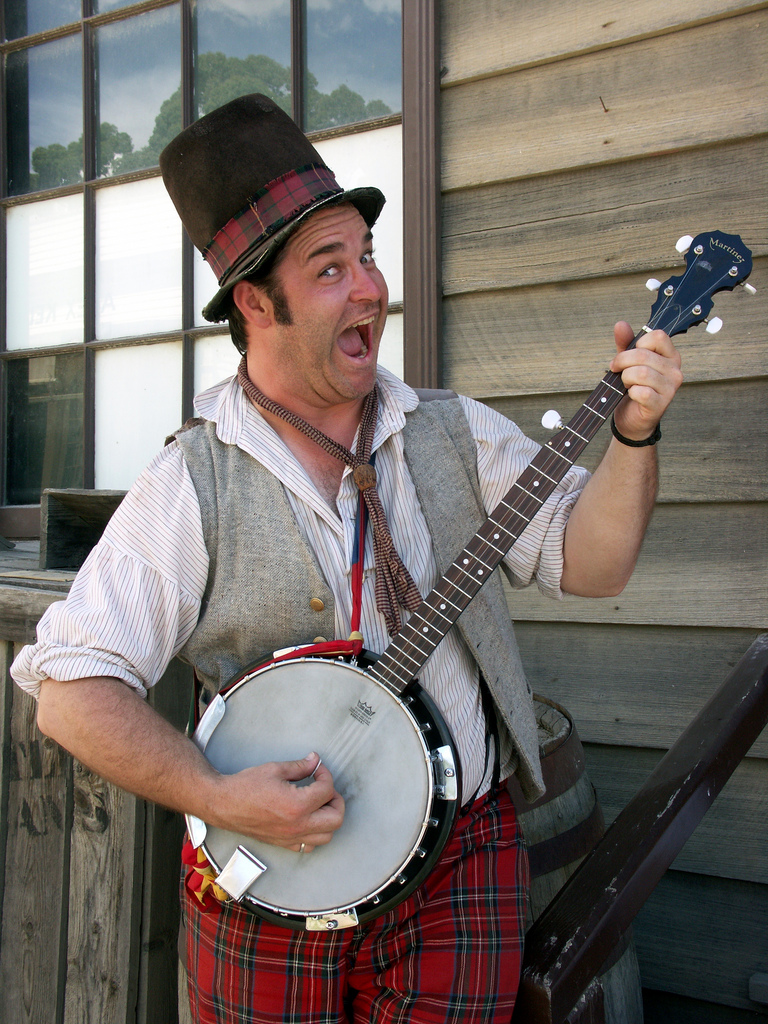 banjo player Blank Meme Template