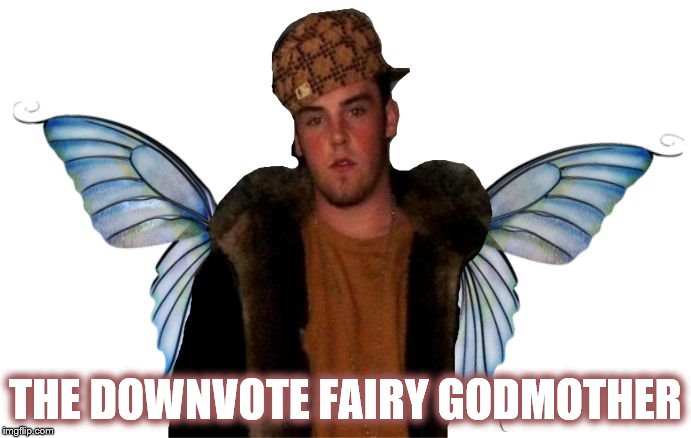 Downvote fairy god mother | THE DOWNVOTE FAIRY GODMOTHER | image tagged in downvote fairy god mother | made w/ Imgflip meme maker