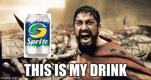 Sparta Leonidas | THIS IS MY DRINK | image tagged in memes,sparta leonidas | made w/ Imgflip meme maker