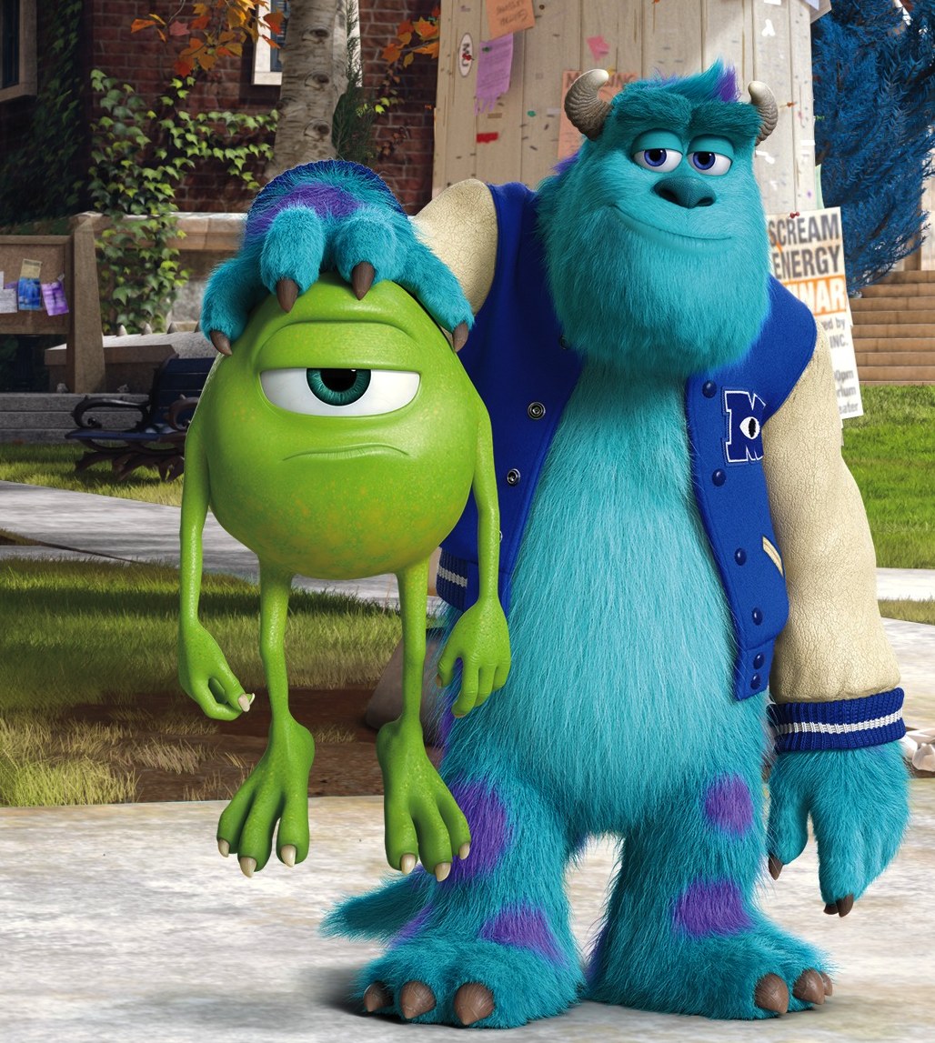 High Quality mike and sully Blank Meme Template