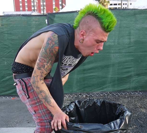 High Quality Puking punk Blank Meme Template