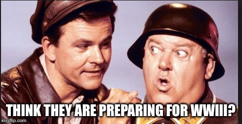 hogan | THINK THEY ARE PREPARING FOR WWIII? | image tagged in hogan | made w/ Imgflip meme maker