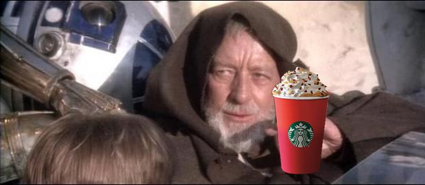 These Aren't The Coffee Cups You're Looking For? Blank Meme Template