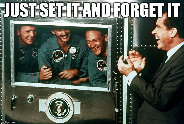 JUST SET IT AND FORGET IT | image tagged in microwave nauts | made w/ Imgflip meme maker